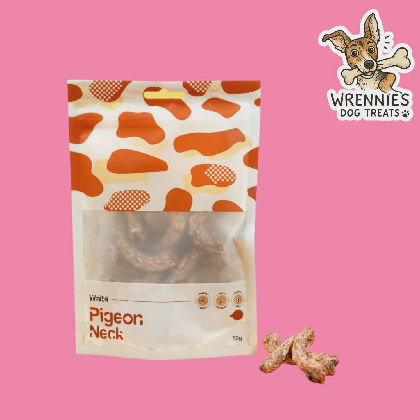 Waita Freeze Dried Pigeon Neck 50g