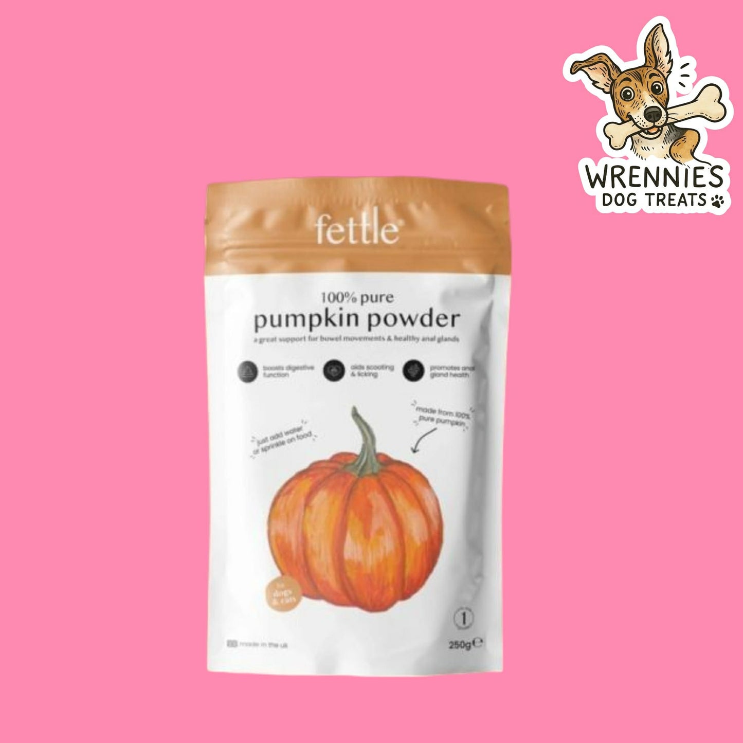 Fettle Pure Pumpkin Powder 250G