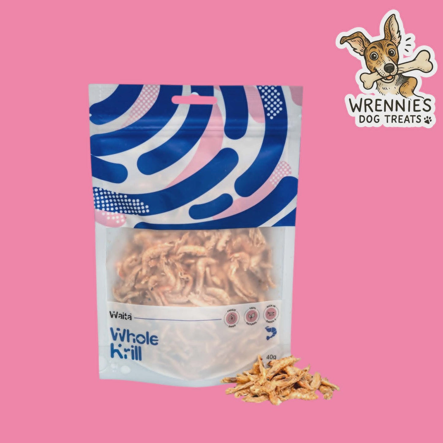 Waita Freeze Dried Whole Krill 40g