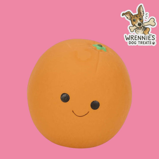 Foodie Faces Orange Latex Toy