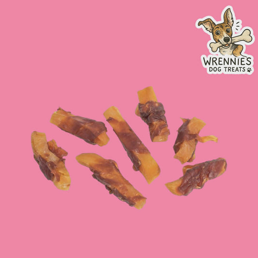 Chicken Rolled Sweet Potato Treats  100G